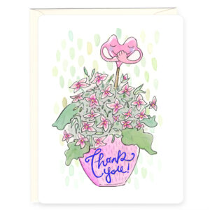 Thank you potted plant card